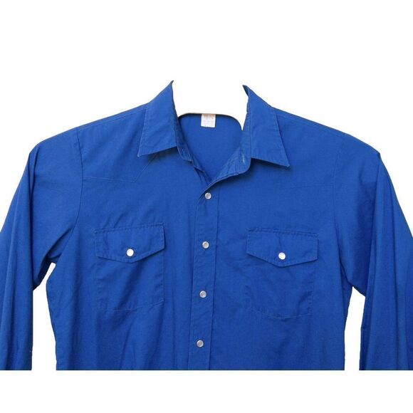 Vintage 1980’s Maico Modos Pearl Snap Shirt Made In USA San Francisco 16/34 - Picture 1 of 11